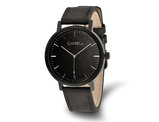 Chisel Black Plated Black Dial Analog Watch with Leather Band